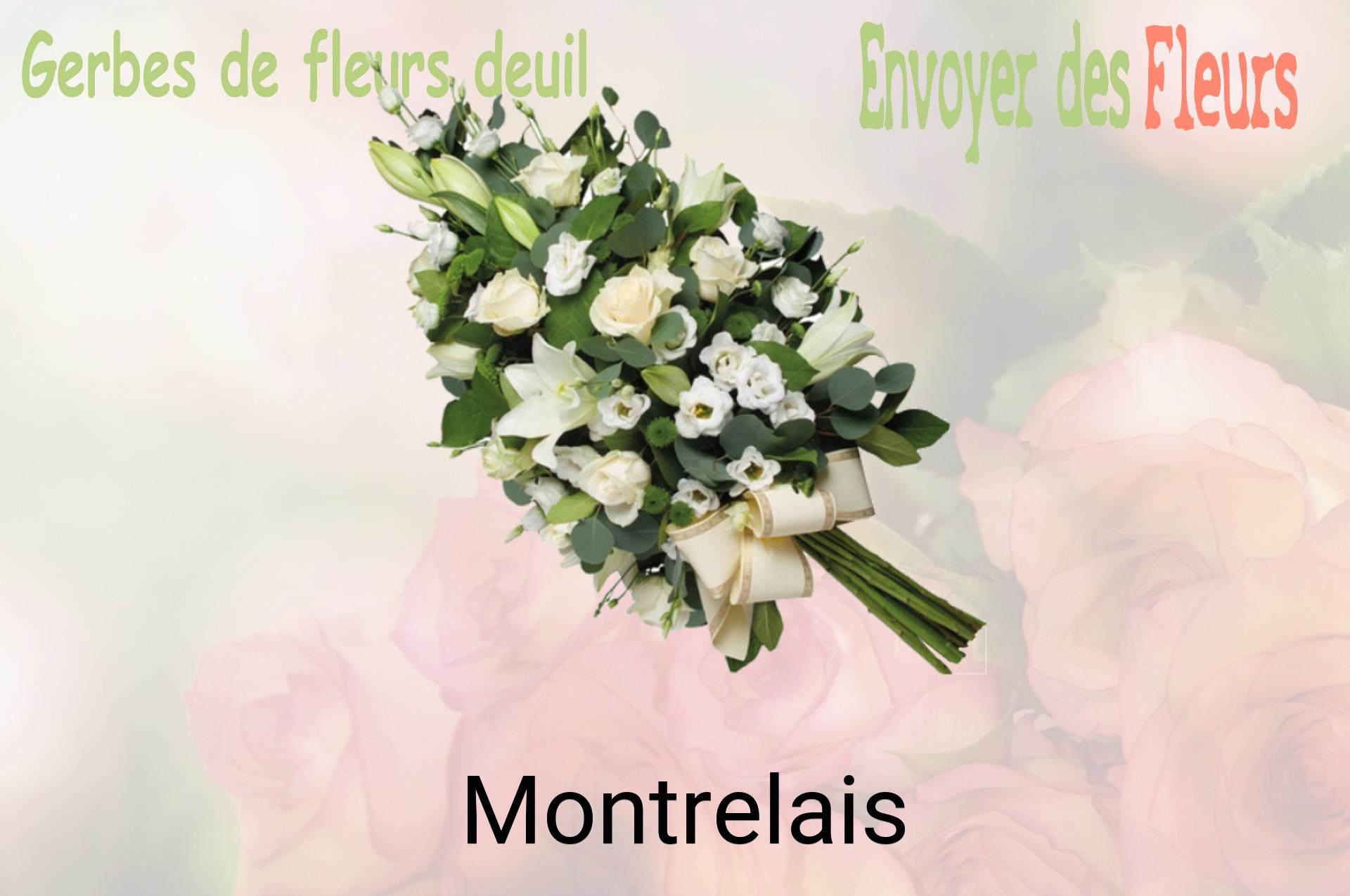 Gerbe de fleurs de deuil livrée à Montrelais